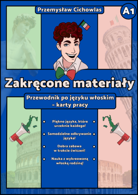 Zakręcone materiały A1 – przewodnik po języku włoskim, karty pracy