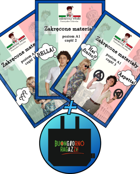 Wszystkie 3 części e-booka + Torba BUONGIORNO RAGAZZI